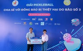 Giải Pickleball góp 2,8 tỷ đồng hỗ trợ bào bị thiệt hại do bão số 3  第3张