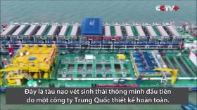 Tàu thông minh nạo vét 5.000 m3 chất cặn mỗi ngày 