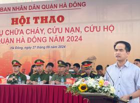 Sôi nổi Hội thao phòng cháy và chữa cháy quận Hà Đông