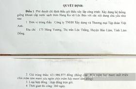 Hồ sơ đấu thầu của Tập đoàn Việt Anh có gì?