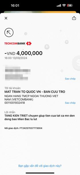 MTTQ Việt Nam công khai sao kê, chàng trai chuyển nhầm tiền nhận bão ‘like’ 