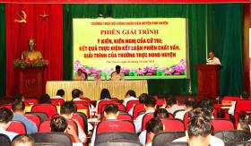 Lãnh đạo huyện Phú Xuyên làm rõ kiến nghị, phản ánh của cử tri  第1张