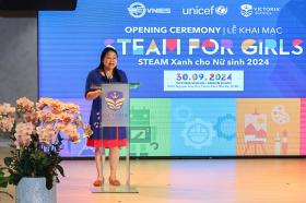 UNICEF: Giáo dục STEAM khuyến khích nữ sinh tự tin hơn 