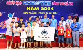  Học sinh Nghệ An đua tốc độ thi &apos;Sáng tạo Robotics&apos; 