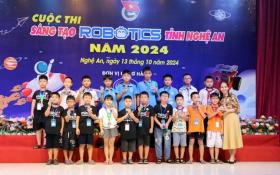  Học sinh Nghệ An đua tốc độ thi &apos;Sáng tạo Robotics&apos; 