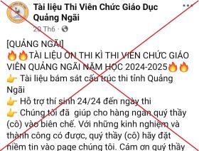 Thực hư tài liệu giúp &quot;hàng ngàn thầy cô vào biên chế&quot; rao bán trên mạng